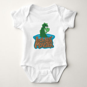 Loch Ness Monster Cartoon Romper