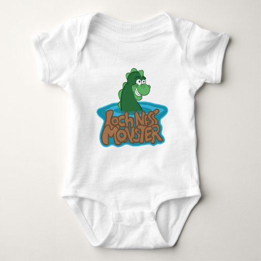 Loch Ness Monster Cartoon Romper (Voorkant)