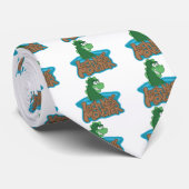 Loch Ness Monster Cartoon Stropdas (Opgerold)