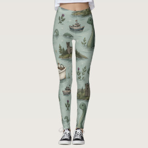 Loch Ness Monster Leggings
