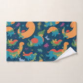 Loch Ness Monster Regenboog Kleurrijk Patroon Bad Handdoek (Handdoek)