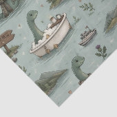 Loch Ness Monster Tissuepapier (Detail)
