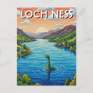 Loch Ness Nessie Reizen Briefkaart