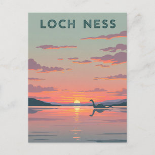 Loch Ness Nessie Travel Briefkaart
