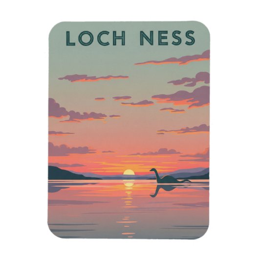 Loch Ness Nessie Travel Magneet (Verticaal)