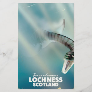 Loch Ness Schotland monster vintage reisposter Briefpapier