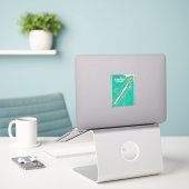 Loch Ness Scottish Highlands reiskaart Sticker (Laptop op bureau)