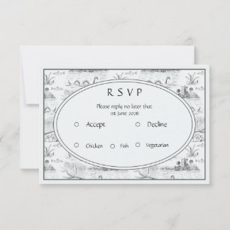 Loch ness toile RSVP kaartje