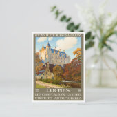 Loches France vintage Briefkaart (Staand voorkant)