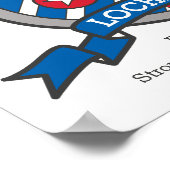 Lochlan jongens noemen heraldry shield poster (Hoek)