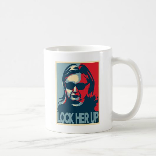 LOCK HAAR UP Anti-Hillary Clinton Mok (Rechts)