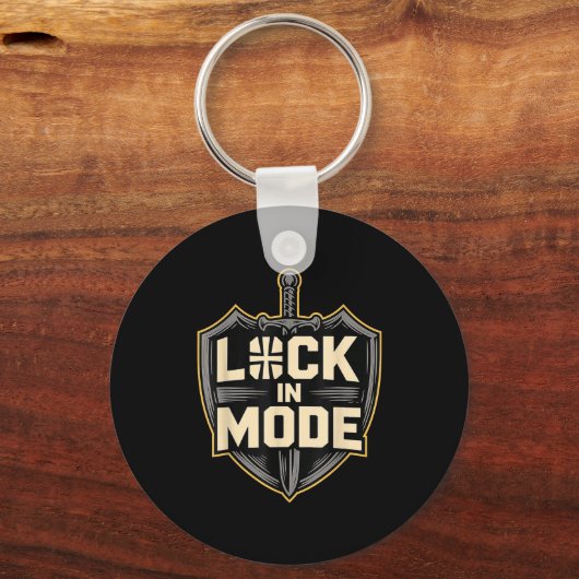 Lock In Mode Christian Sleutelhanger (Voorkant)