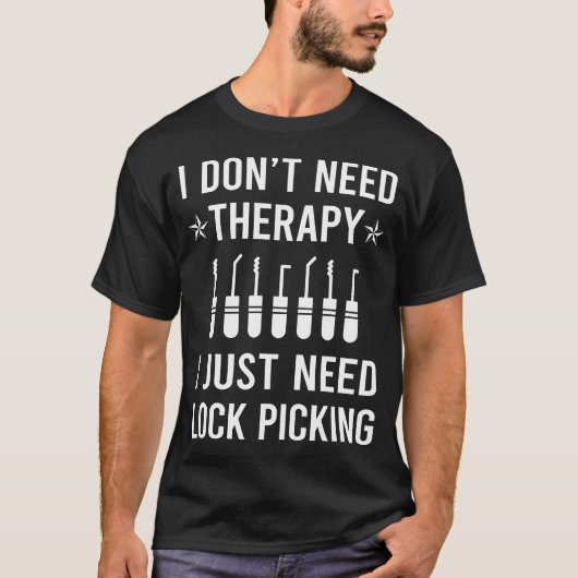 Lock Picking Lockpicking Lockpicker slotenmaker T-shirt (Voorkant)