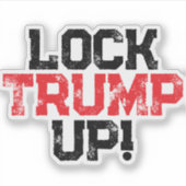 Lock Trump Up Political Laptop Sticker (Voorkant)
