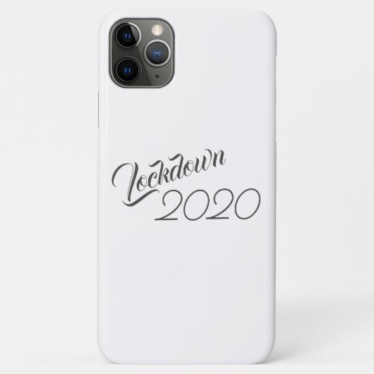 Lockdown 2020 Zwart & Wit Trendy Case-Mate iPhone Case (Achterkant)