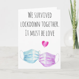 Lockdown Wij Overleefden Liefde Quarantaine Kaart