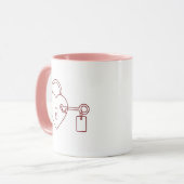 Locked Love Valentine Personalized Mug (Devant gauche)