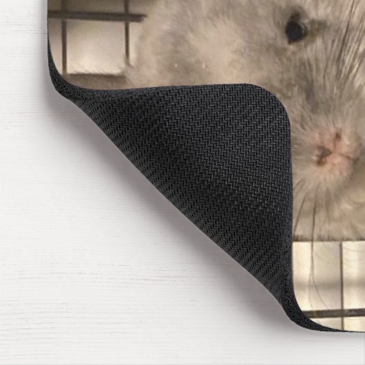 Locken "Curly" Chinchilla Mousepad Muismat (Hoek)