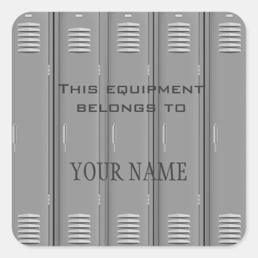 Locker Room Label Sticker (Voorkant)