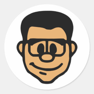 LockergnomeHead Ronde Sticker