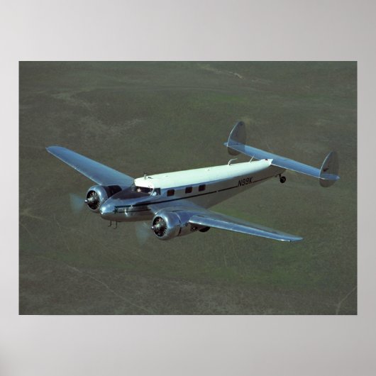 Lockheed, 12A Electra, 1938_Classic Aviation Poster (Voorkant)