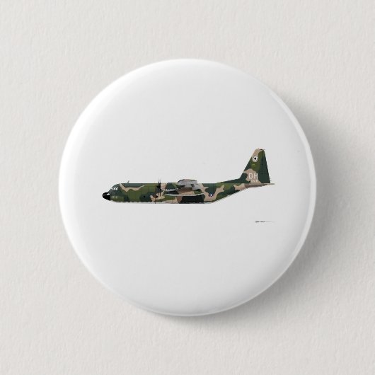 Lockheed C-130 Hercules Vietnam Ronde Button 5,7 Cm (Voorkant)