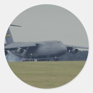 Lockheed C-5B Galaxy, landing Ronde Sticker