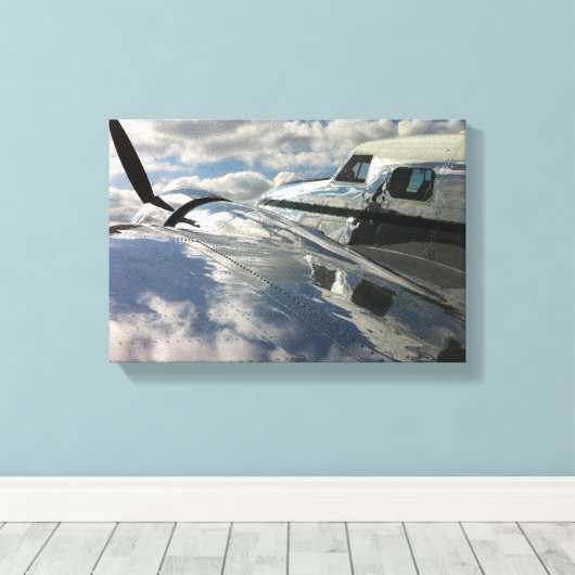 Lockheed Electra Canvas Afdruk (Insitu (Houten vloer))