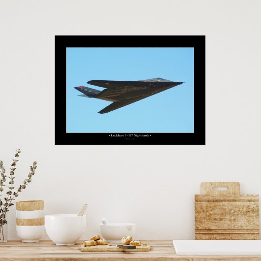 Lockheed F-117 Nighthawk Poster (Keuken)