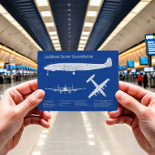 Lockheed L-1049 Super Constellation - Plannen ABD Briefkaart