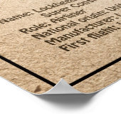 Lockheed L-1049 Super Constellation - Plannen SD Poster (Hoek)