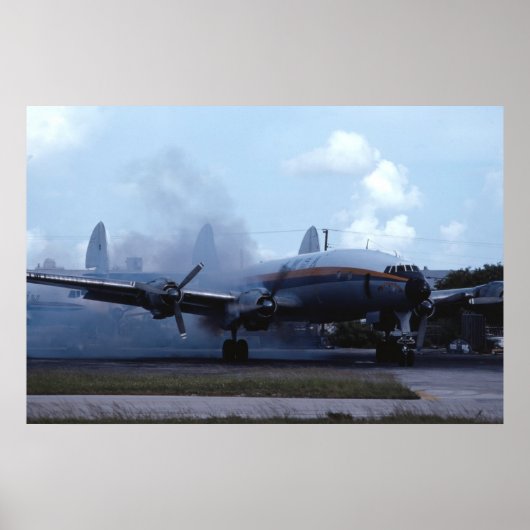 Lockheed L-1049 Super Constellation start up Poster (Voorkant)