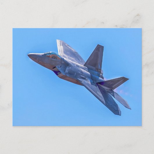 Lockheed Martin F-22A Raptor Briefkaart (Voorkant)