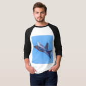 Lockheed Martin F-22A Raptor T-shirt (Voorkant volledig)