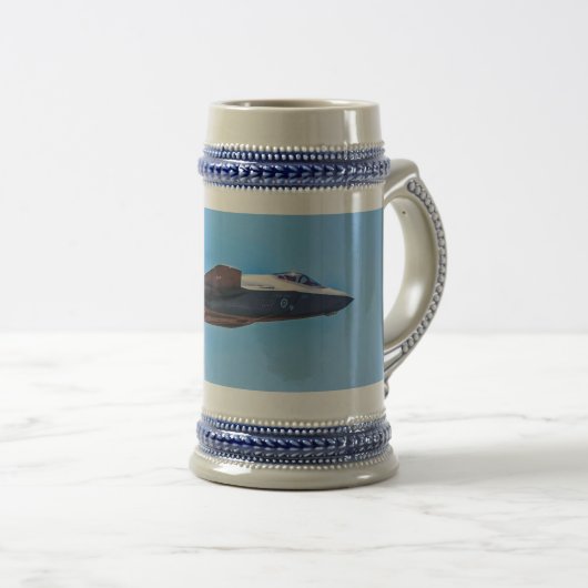 Lockheed Martin F-35A Lightning II Beer Stein Bierpul (Voorkant rechts)