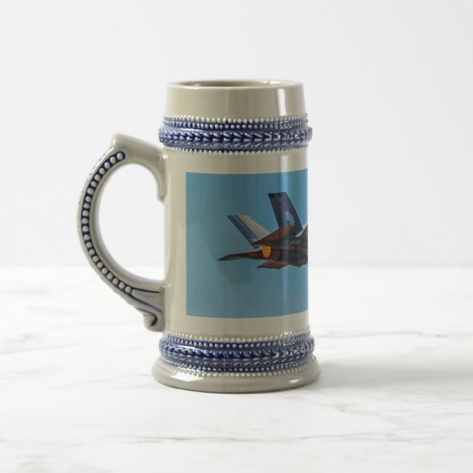 Lockheed Martin F-35A Lightning II Beer Stein Bierpul (Links)