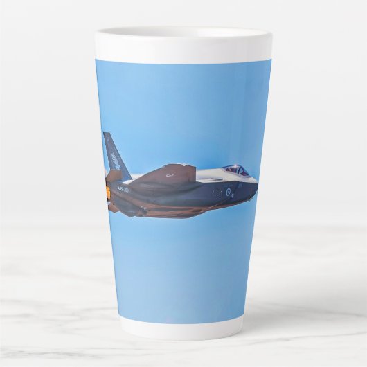 Lockheed Martin F-35A Lightning II Latte Mug (Devant)