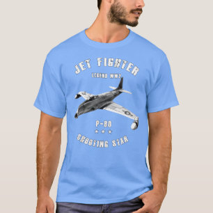 Lockheed P80 Shooting Militair Straaljager Vliegtu T-shirt