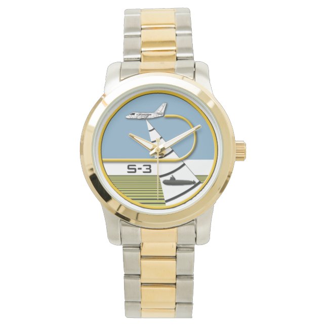 LOCKHEED S-3 VIKING AIRANTISUBRON SEACONRON HORLOG HORLOGE (Voorkant)