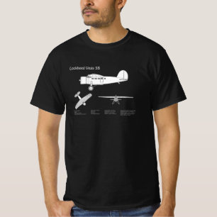 Lockheed Vega 5B - Vliegtuigplannen ABD T-shirt