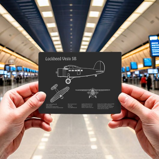 Lockheed Vega 5B - Vliegtuigplannen PD Briefkaart