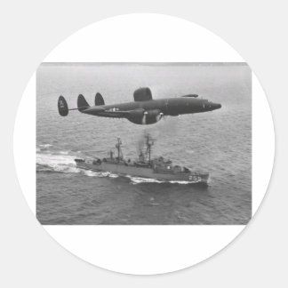 Lockheed WV-2 Super Constellation Ronde Sticker