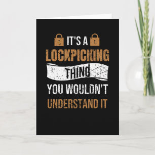 Lockpick-cadeau Slotenmaker Slotenmaker Lockpick Kaart