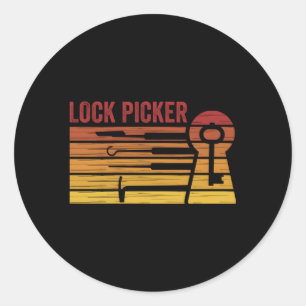 Lockpicker Lockpicking Slotenmaker Sleutels voor s Ronde Sticker