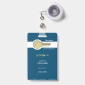 Locksmith Badge (Voorzijde met uittrekbare clip)