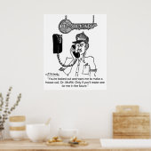 Locksmith belt niet thuis poster (Keuken)