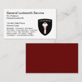 Locksmith Cartes de visite professionnels modernes (Devant / Derrière)