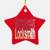 Locksmith Extraordinaire Keramisch Ornament (Achterkant)