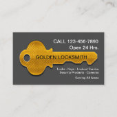 Locksmith Modern House Key Style Visitekaartje (Voorkant)