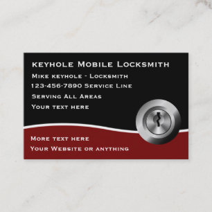 Locksmith Moderne Cartes de visite modifiables